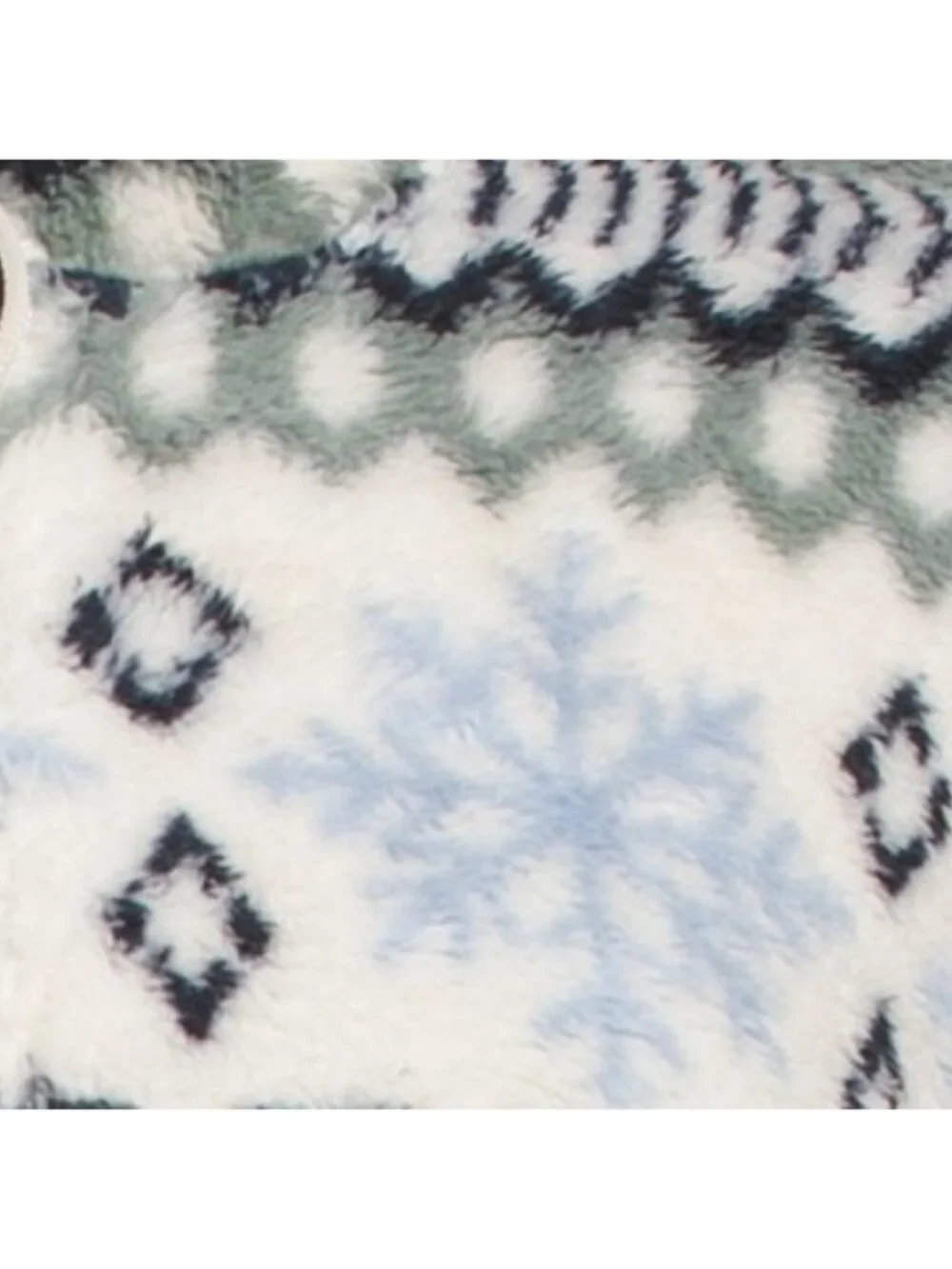 EDDIE BAUER Cedar Ridge Quarter Zip Printed Sherpa Jacket